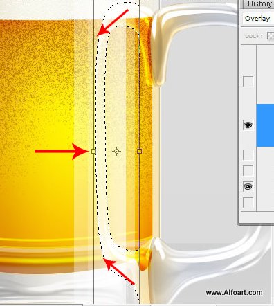 Shiny Cold Beer Glass Illustration with colorfull liquid inside and splashing effect.Create realistic glossy glass with liquid in them, make reflections and shadows